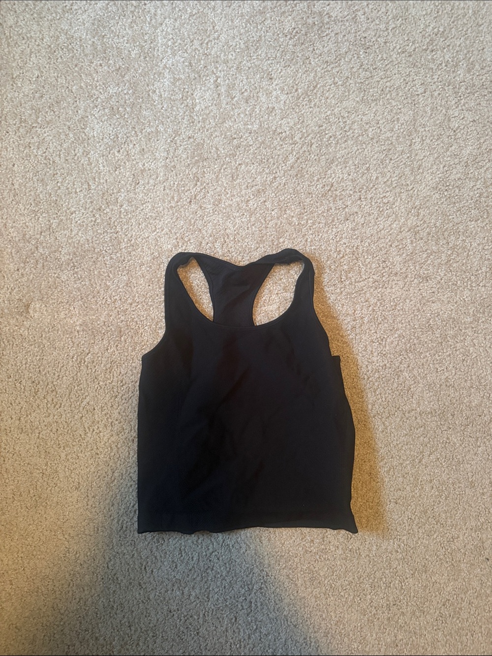 Black Racerback Tank Top
